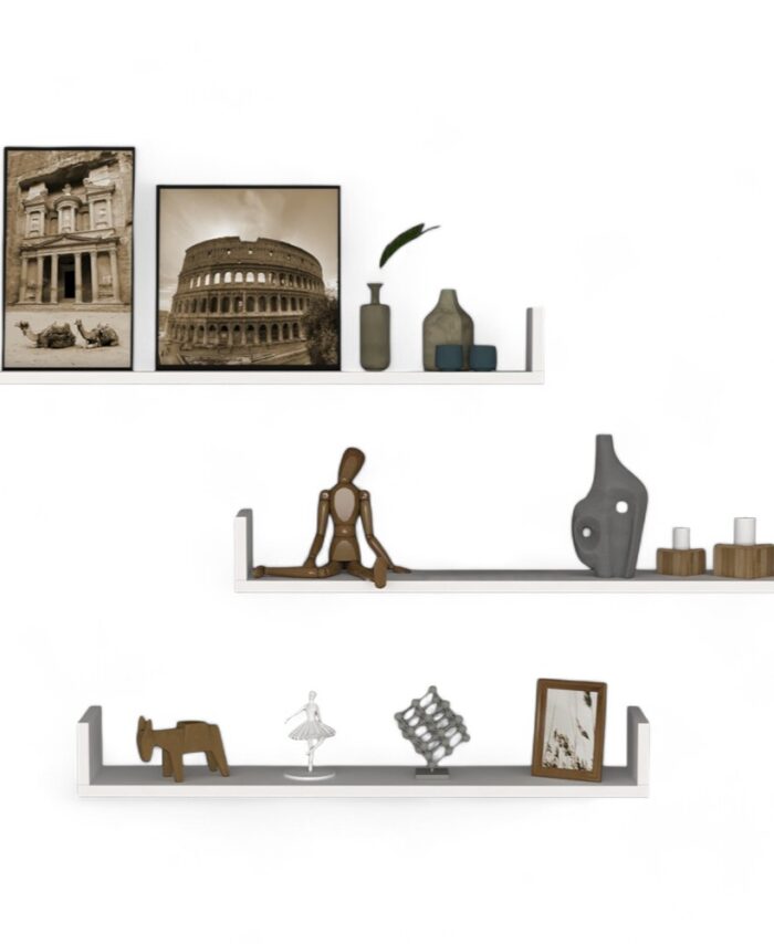 FLYING SHELF 90 CM.-White
