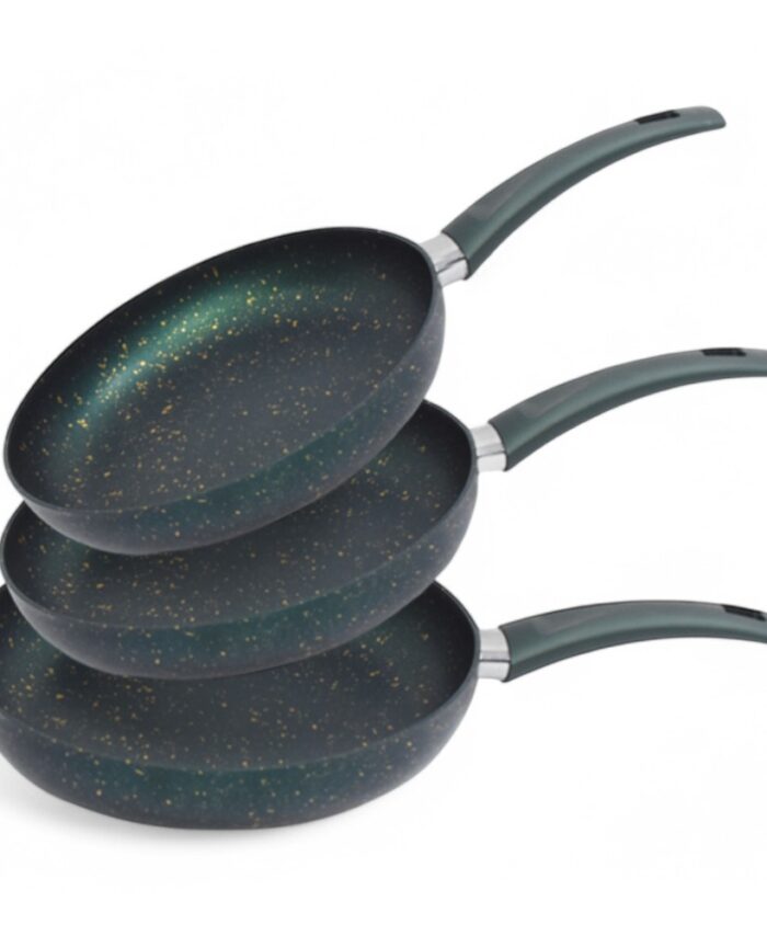 Granite Pan Set 3PCS 22Cm- 24cm-26Cm Green AIDI