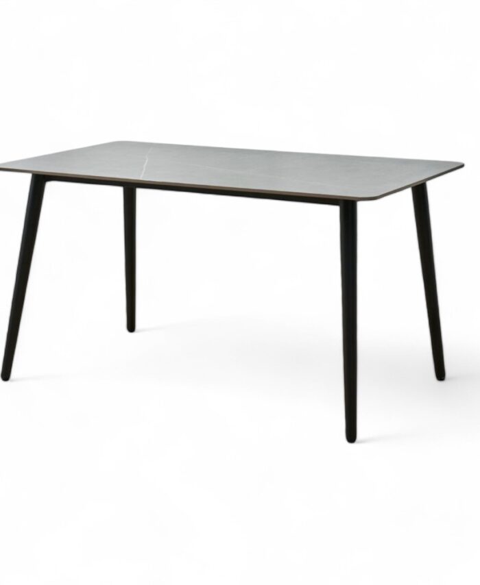 Dining Table Shiny Grey 120CM