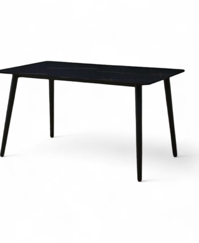 Dining Table Shiny Black 140CM