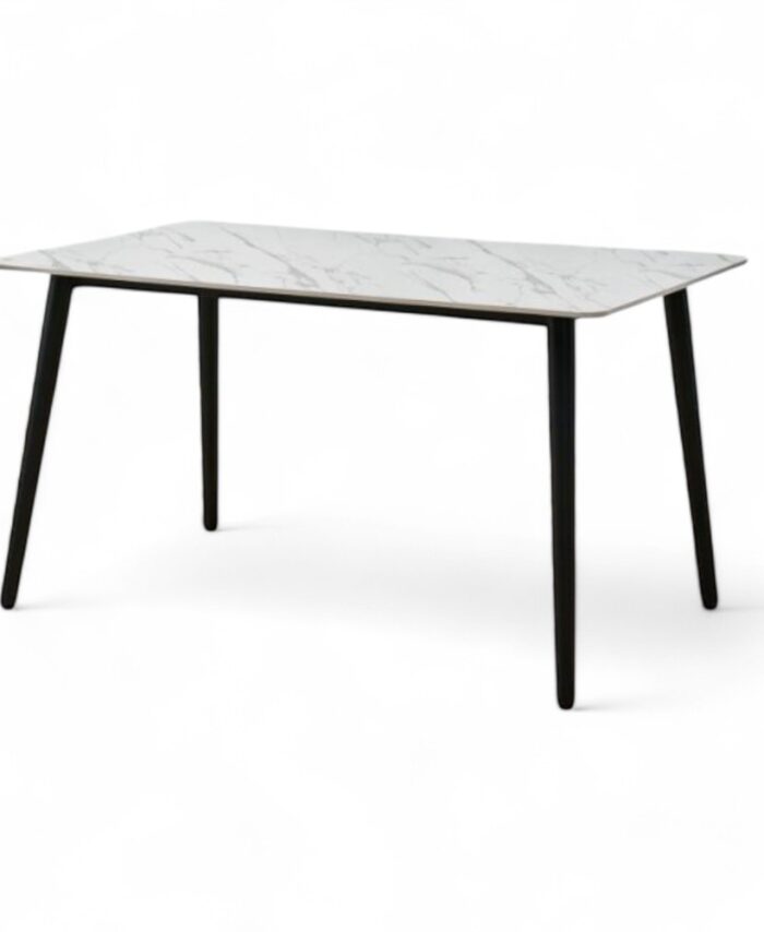 Dining Table Shiny White 180CM