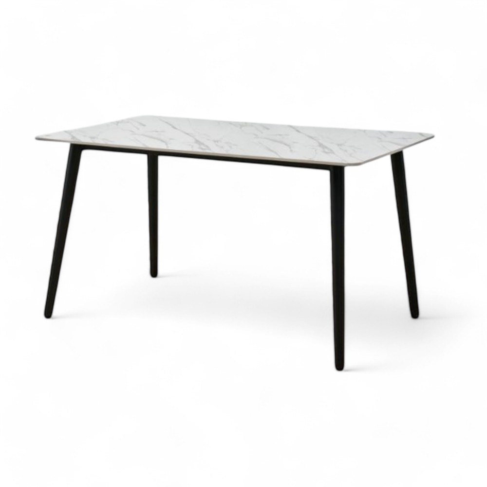 Dining Table Shiny White 180CM
