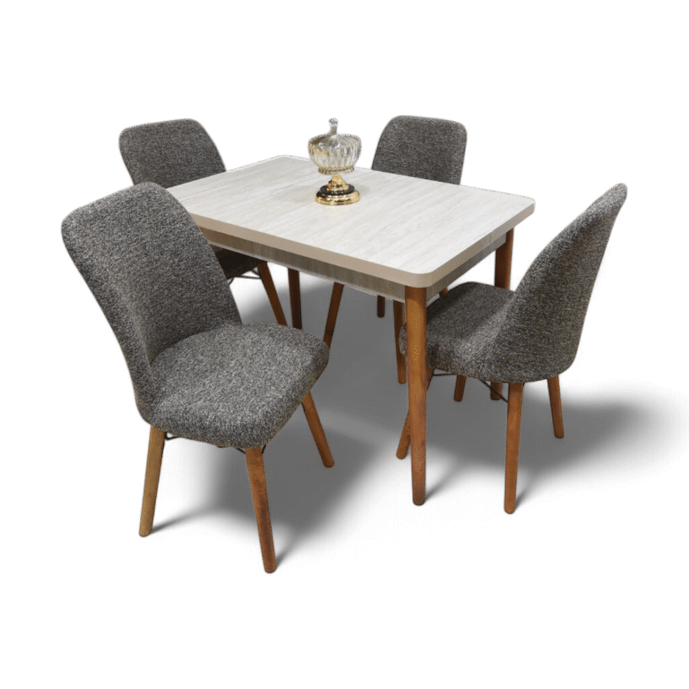 Valentina Junior Traverten With 4 Chairs Brown