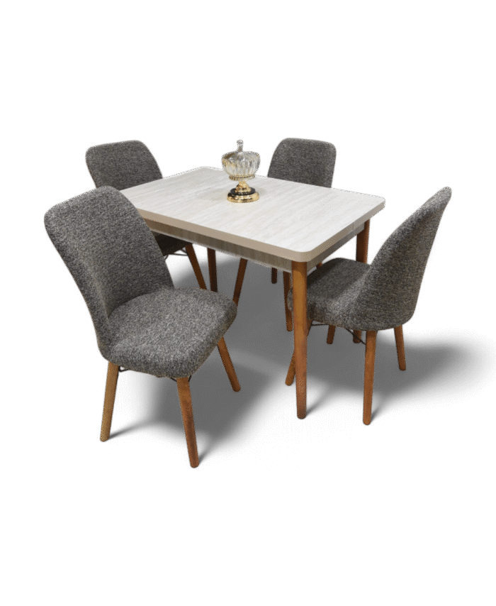 Valentina Junior Traverten With 4 Chairs Brown