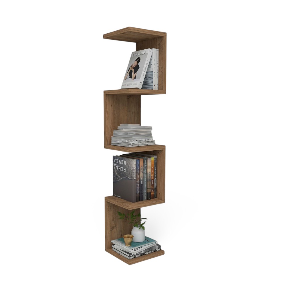 ZIGZAG BOOKSHELF-PINE