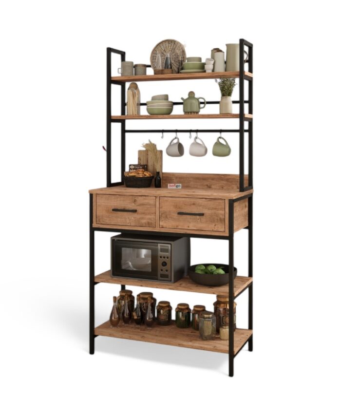 Kitchen Stand With 2 Drawers PINE