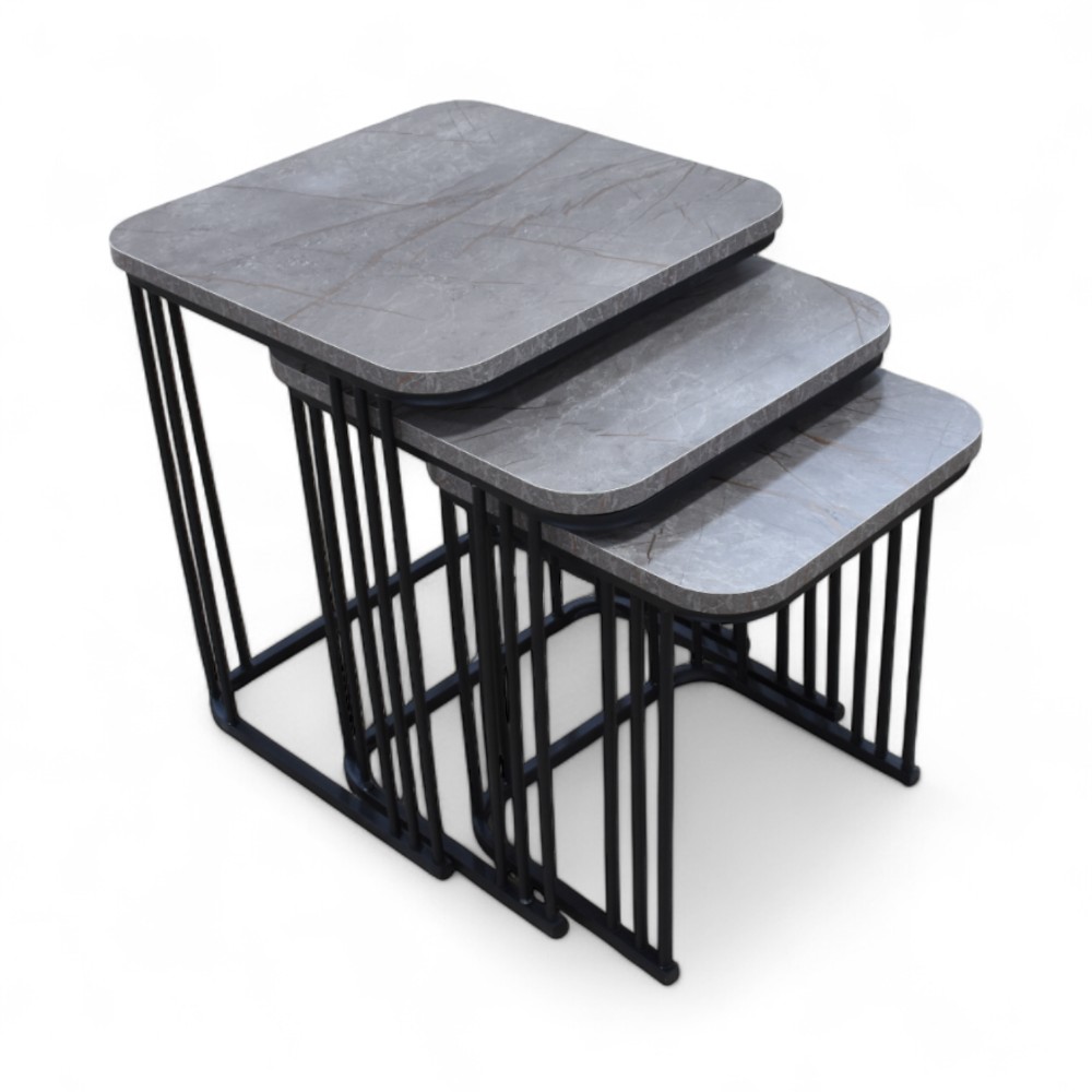 Set Jikon 3 Pcs Grey 47*47*15