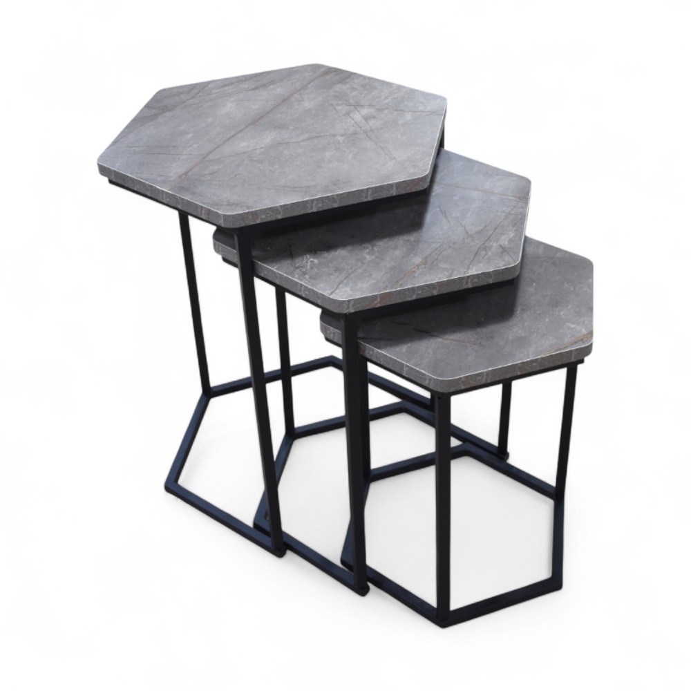 Set Jikon 3 Pcs Grey 55*45*15.5