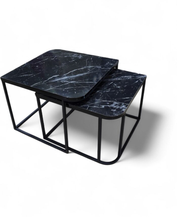 Middle Jikon Table 2 Pcs Black 61*62*8
