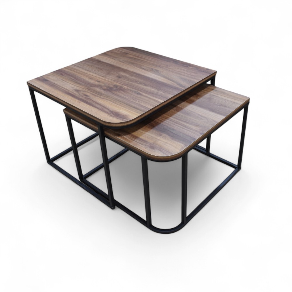 Middle Jikon Table 2 Pcs Brown 61*62*8