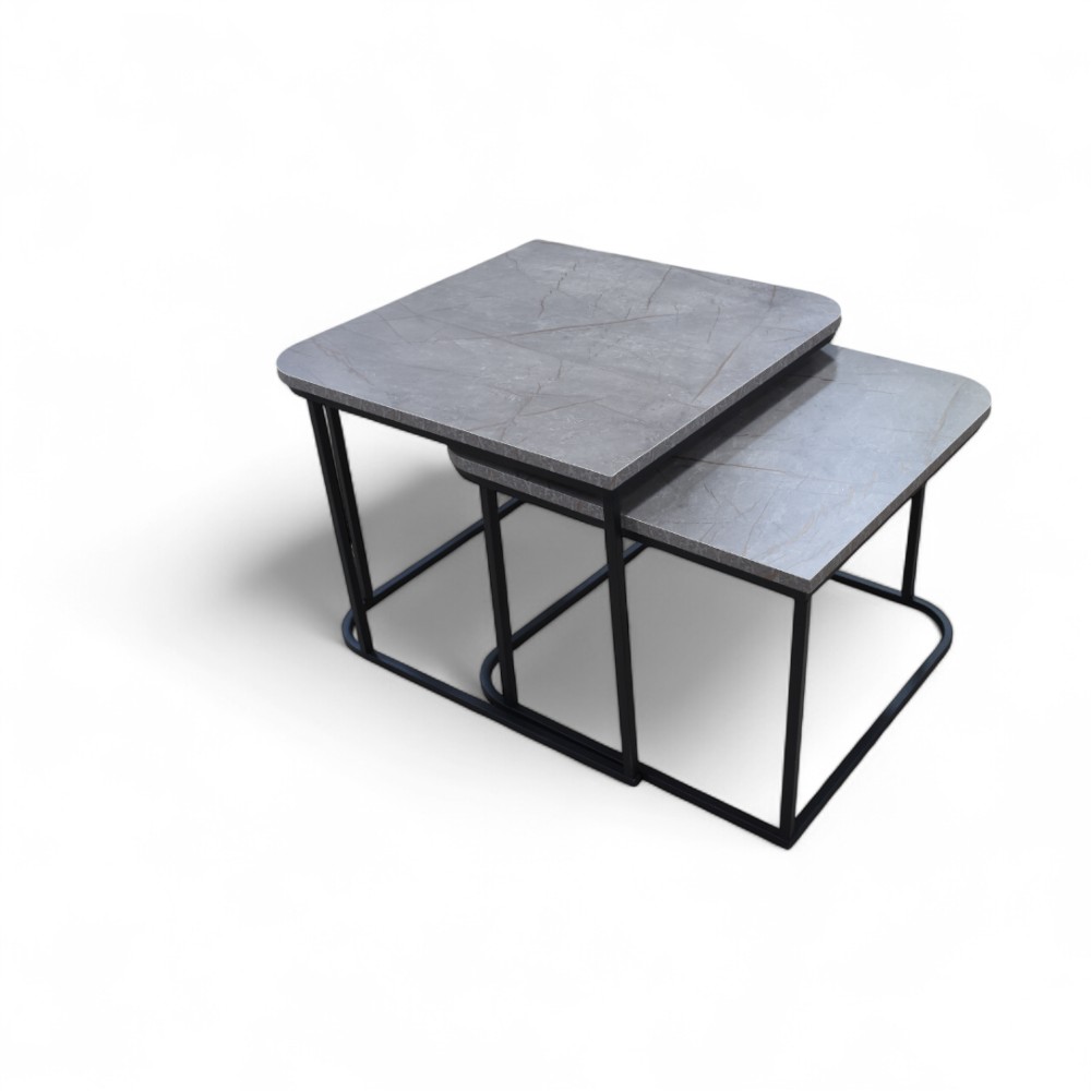 Middle Jikon Table 2 Pcs Grey 61*62*8