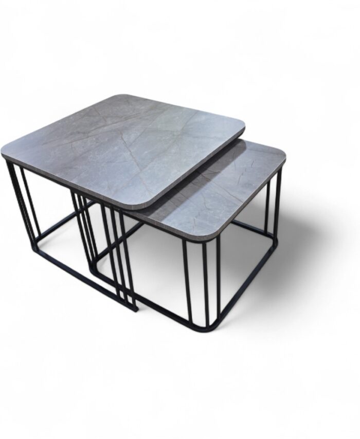 Middle Jikon Table 2 Pcs Grey 72*71*8.5