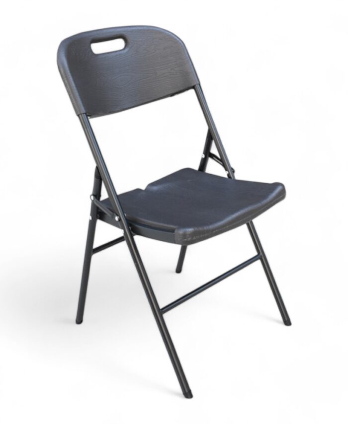 Rattan Folding Chair Dark Grey 86*46.5*49Cm