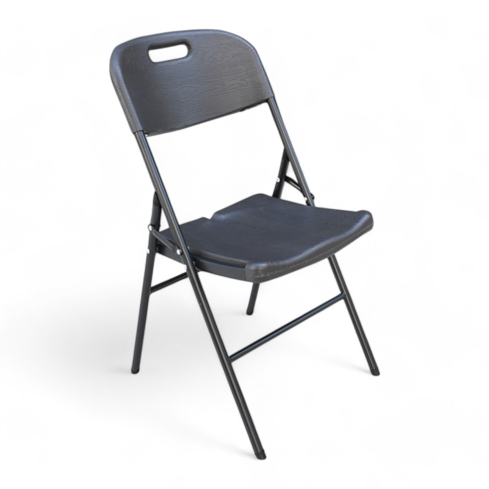 Rattan Folding Chair Dark Grey 86*46.5*49Cm