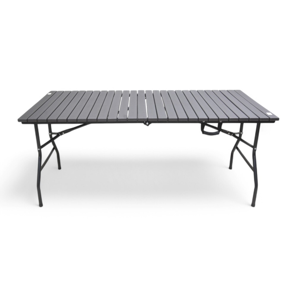 Folding Wood Grain 166*70*74 Dark Grey