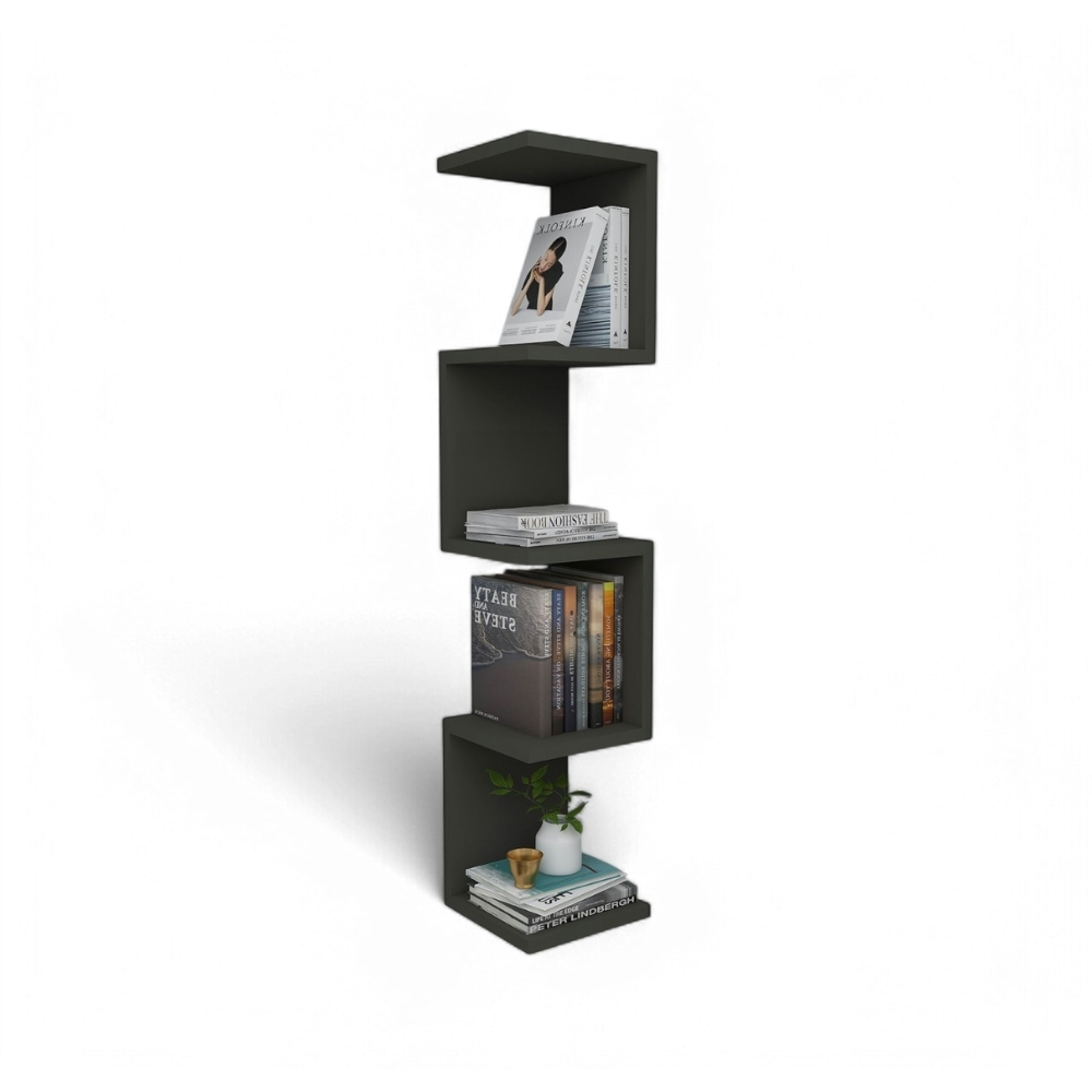 ZIGZAG BOOKSHELF-ANTHRACITE