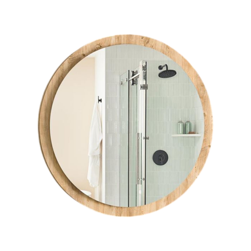 RIO Round Mirror 60CM Pine