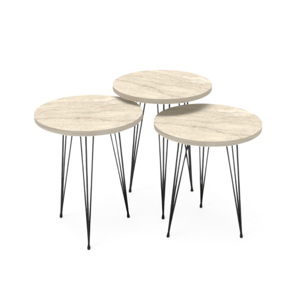 Set Jikon 3 Pcs Traverten Circle 573510