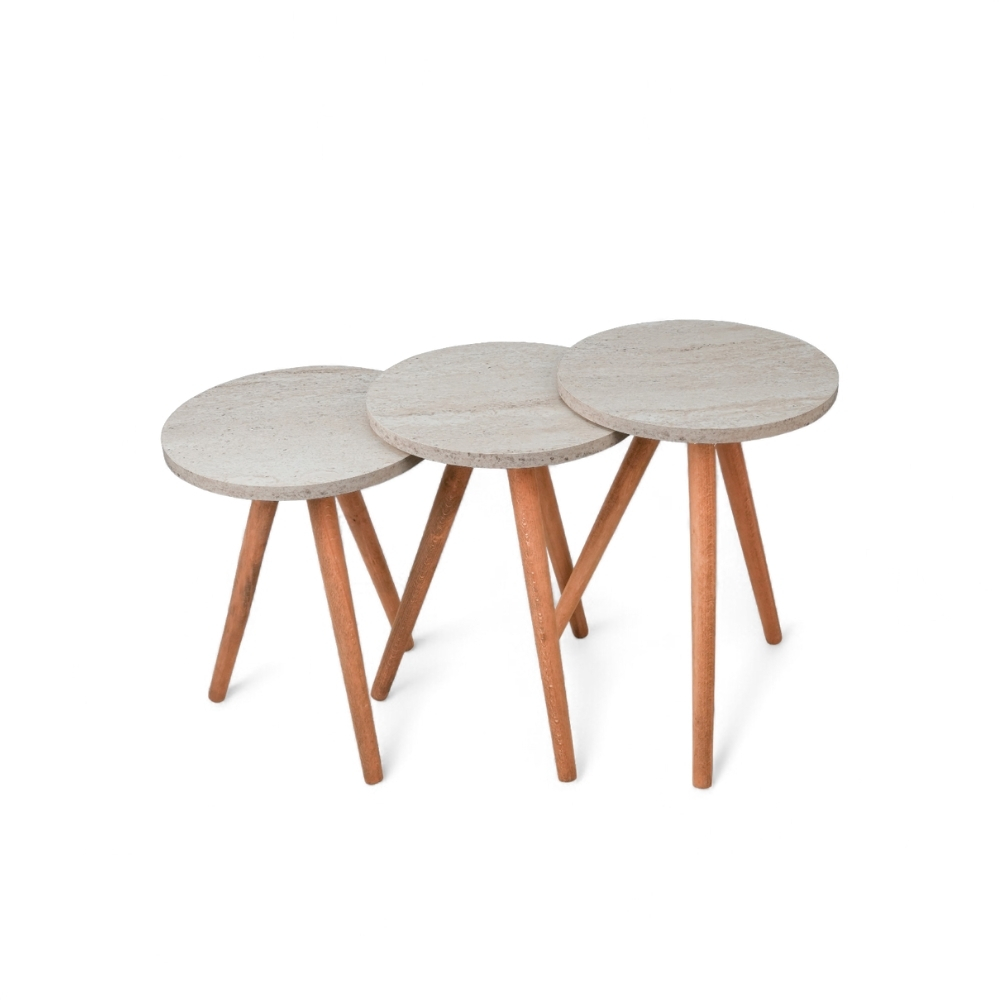 Set Jikon 3 Pcs Traverten Circle 573510