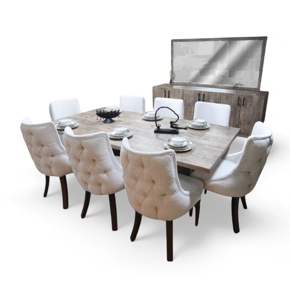 Dining Modern Laurice full set ( 8C+D+T)