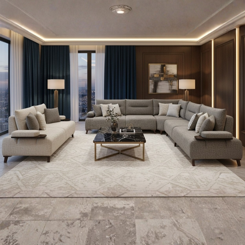 LivingRoom Corner Libra Full Set ( C + M )