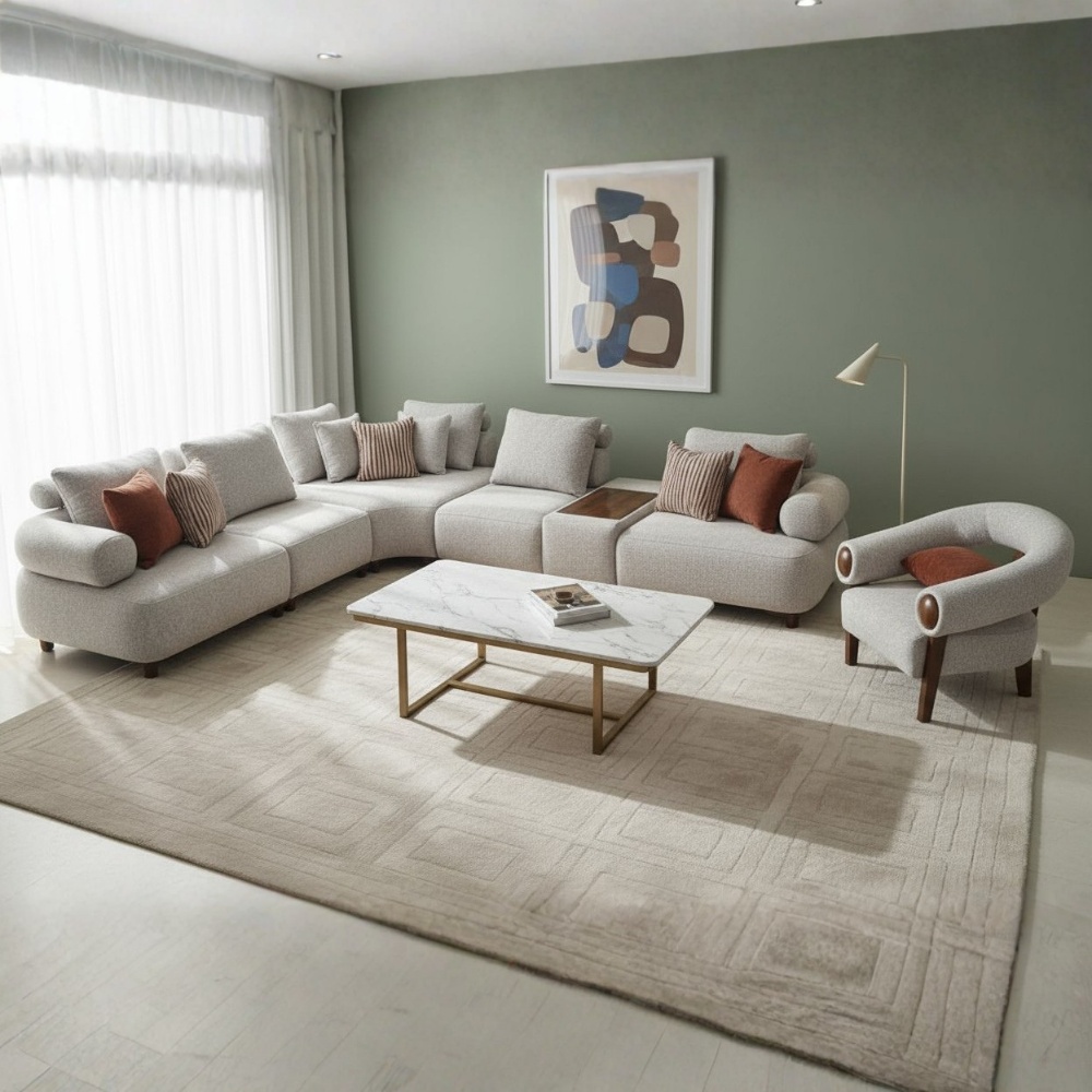 LivingRoom Corner Jessy Full Set ( C + 1B )