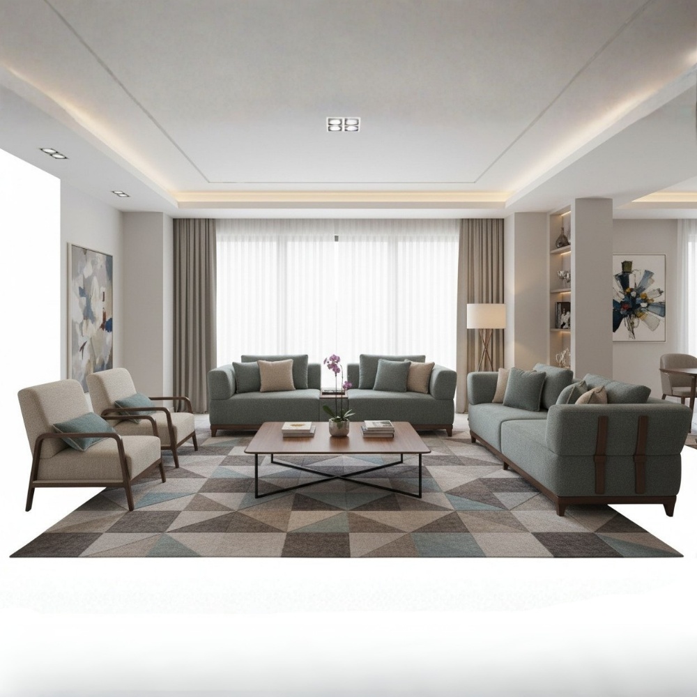 LivingRoom Teddy Full Set ( L + M + 2B )